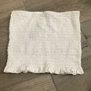 J crew smocked tube top