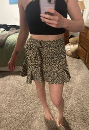 Leopard Mini Skirt