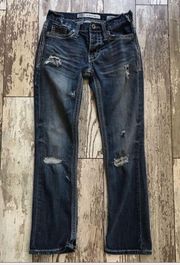 BKE Aiden Straight Distressed Jeans Size 26 Short