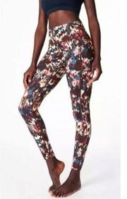 Super Sculpt Pocket 7/8 Leggings Abstract Floral Print High-Rise XS