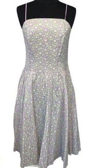 J. McLaughlin Pastel Spaghetti Strap Floral Dress