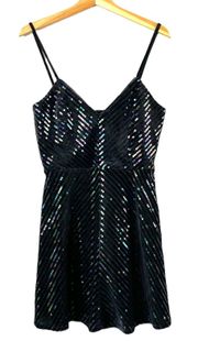 Velvet Sequin  Cocktail Dress M