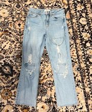 Straight Leg Crop Jeans