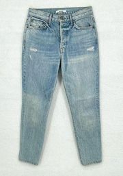 GRLFRND Women's Karolina (6768) High-Rise Straight Jeans in Domenico - Size 27