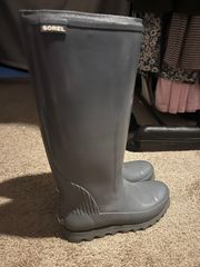 Grey Rain Boots