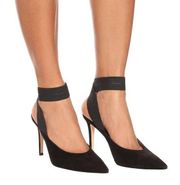 Gianvito Rossi Delila Black Slingback Pointed Toe Pumps Size 38.5