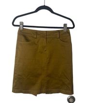 SZ 0 bronze shimmer straight skirt