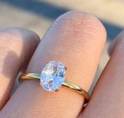 Engagement Ring, Cubic Zirconia Ring, Promise Ring