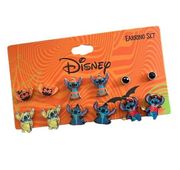 NEW 6 Pair Disney Stitch Halloween Costume EARRINGS Sets Girls Stud Posts NWT