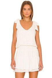 Krisa Tie Strap Tank Dress in Cream Size XS NWT Sleeveless Mini