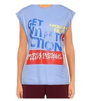 Corita Kent Graphic print Cotton jersey T shirt In Tender Blue M