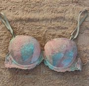 Pink & Blue Bra