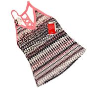 ZeroXposur Patterned Tankini Swim Top NWT 10