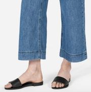 Everlane 9 Modern Black Leather Slide Sandals