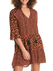 NWT Maaji Journey Less Traveled Bonfire Infinite Splendor Animal Print Tunic