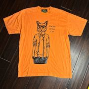 Crewneck cotton tee shirt casual cat design summer loungewear modern