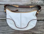 Coach Vintage Leather White Mini Hand Bag Purse