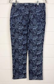 Soft Surroundings Jeans Dark Floral Pattern Size S