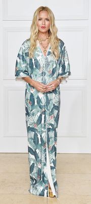 Palm Print Cover Up Duster