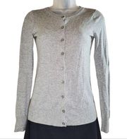 BP Cardigan Cotton Button Up Long Sleeve Grey Cardigan Small