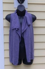 J. JILL Sleeveless Fall Vest Merino Wool Trendy Luxury Luxurious MP Purple