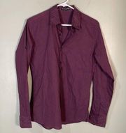 Emporio Armani Fitted Button Down Purple Women’s size Small