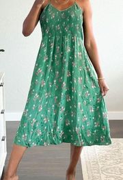 Rebecca Taylor Green Nouveau Ballet Dress floral green size 4 100% silk dress