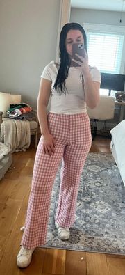 Pink Gingham Pants