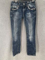 Miss Me Angels Can Fly Jeans 24 Signature Cropped JE5974C7 Flap Pocket 24x25