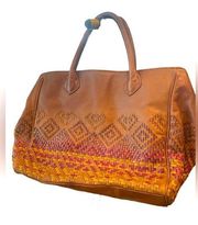 Isabella Fiore Tribal Leather Tote Purse