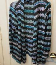 Investments open front cardigan large