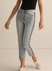 Armani Exchange NWT mid-rise zipped side boyfriend jeans size 30