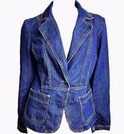 CATO Denim Jacket Blazer blazer coat Button blue S