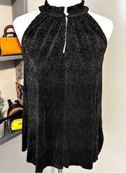 Rachel Roy Black and Gold Top Small