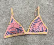 Billabong Pink Palm Bikini Top