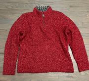 WOMEN’S Woolrich Red Ruby Pullover size L.