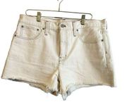 J Crew Relaxed Denim Short SZ 31 Natural Mid Rise Casual BF380 NWT