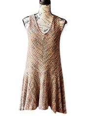 Anthropologie Westwater knit chevron dress pullover sleeveless swing dress
