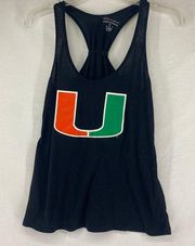 Champion University of Miami women's x-small racerback tank by