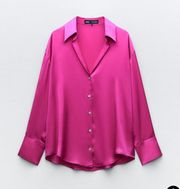 Satin Effect Basic Shirt