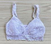 No Boundaries Women'a Large White Lace Convertible Padded Bralette