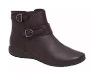 EASY SPIRIT Women's Aurelia Booties Dark Brown Sz 9.5