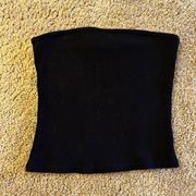 H&M  Black Ribbed Tube Top | Medium | Like New