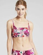 ATHLETA Tropic Scoop Bikini Top. Daybreak A-C. Pink/Multi SOLD OUT! Sz. XL