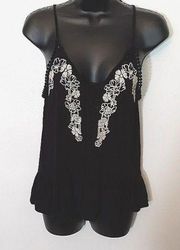 Eyeshadow black tank top