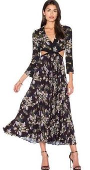 A.L.C. Josefa Dress Black Floral Maxi