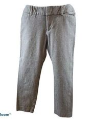 Women’s Gray Stretch Ankle Crop Pant Size 6