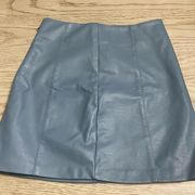 New Look Women’s Leather Mini Skirt