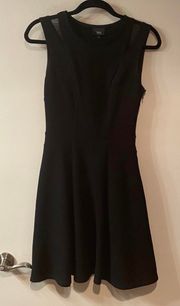 Black Mossimo Dress with Mesh Detail on Sleeves