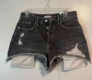 Black High Waist Shorts